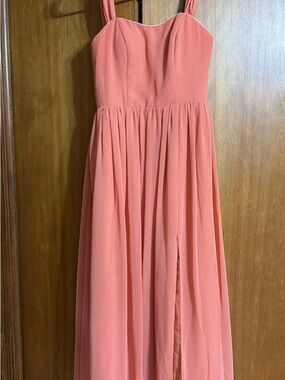 Azazie Coral Maxi Dress